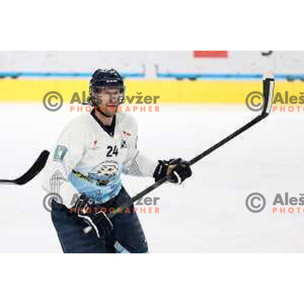 Anze Terlikar during Final of Slovenian National ice-hockey Championship in Ljubljana, Slovenia on April 5, 2022