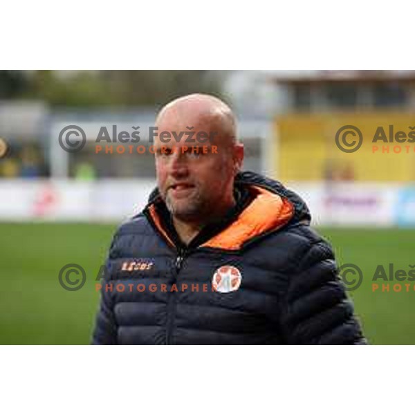 Robert Pevnik during Prva Liga Telemach 2021-2022 football match between Kalcer Radomlje and Aluminij in Domzale, Slovenia on April 9, 2022