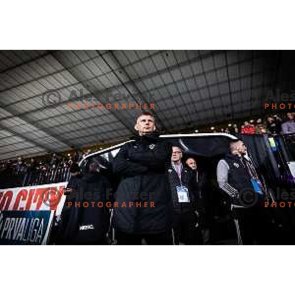 Radovan Karanovic, head coach of Maribor during Prva liga Telemach football match between Maribor and Olimpija in Ljudski vrt, Maribor, Slovenia on April 9, 2022. Photo: Jure Banfi/www.alesfevzer.com