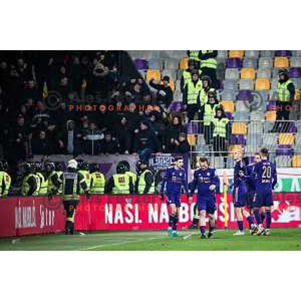 in action during Prva liga Telemach football match between Maribor and Olimpija in Ljudski vrt, Maribor, Slovenia on April 9, 2022. Photo: Jure Banfi/www.alesfevzer.com
