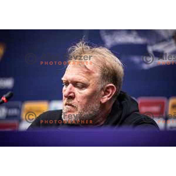 Robert Prosinecki, head coach of Olimpija at the press conference after Prva liga Telemach football match between Maribor and Olimpija in Ljudski vrt, Maribor, Slovenia on April 9, 2022. Photo: Jure Banfi/www.alesfevzer.com