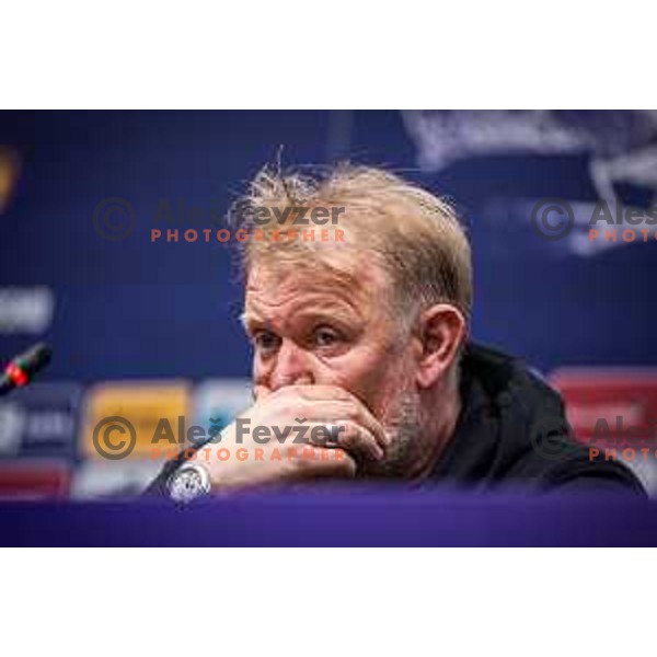 Robert Prosinecki, head coach of Olimpija at the press conference after Prva liga Telemach football match between Maribor and Olimpija in Ljudski vrt, Maribor, Slovenia on April 9, 2022. Photo: Jure Banfi/www.alesfevzer.com