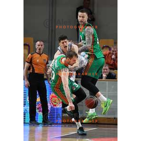 Zoran Dragic in action during ABA league regular season basketball match between Cedevita Olimpija and Cibona in Tivoli Hall, Ljubljana, Slovenia on April 10, 2022