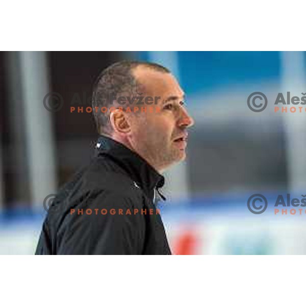 Slovenia ice-hockey team during practice session in Bled Ice Hall, Slovenia on April 11, 2022