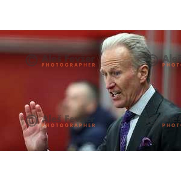 Tom Borrasso, head coach of Asiago during second game of the Final of Alps league ice-hockey match between Sij Acroni Jesenice (SLO) and Migross Asiago (ITA) in Podmezakla Hall, Jesenice on April 12, 2022