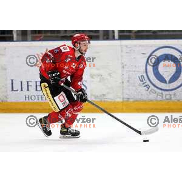 Erik Svetina of SIJ Acroni Jesenice during second game of the Final of Alps league ice-hockey match between Sij Acroni Jesenice (SLO) and Migross Asiago (ITA) in Podmezakla Hall, Jesenice on April 12, 2022