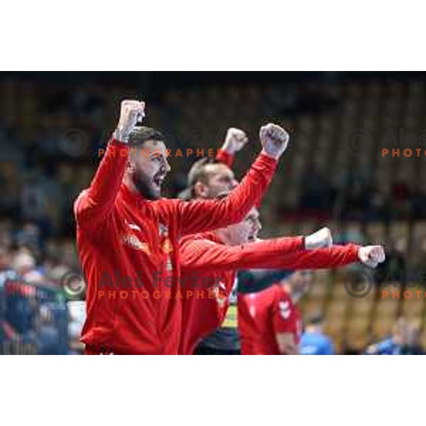 In action during World Cup 2023 Qualifiers between Slovenia and Serbia in Celje, Slovenia on April 13, 2022