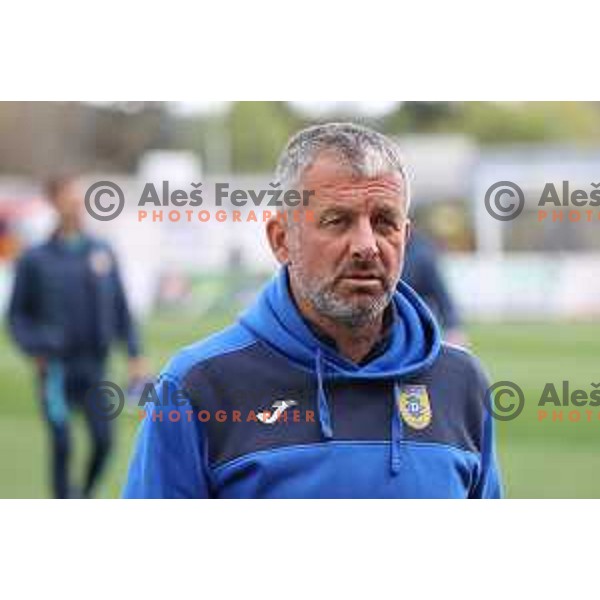 Head coach Dejan Djuranovic during Prva Liga Telemach 2021-2022 football match between Domzale and Koper in Domzale, Slovenia on April 16, 2022