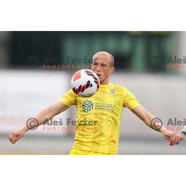 Zeni Humsani in action during Prva Liga Telemach 2021-2022 football match between Domzale and Koper in Domzale, Slovenia on April 16, 2022