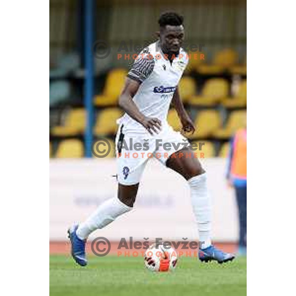 Lamin Colley in action during Prva Liga Telemach 2021-2022 football match between Domzale and Koper in Domzale, Slovenia on April 16, 2022