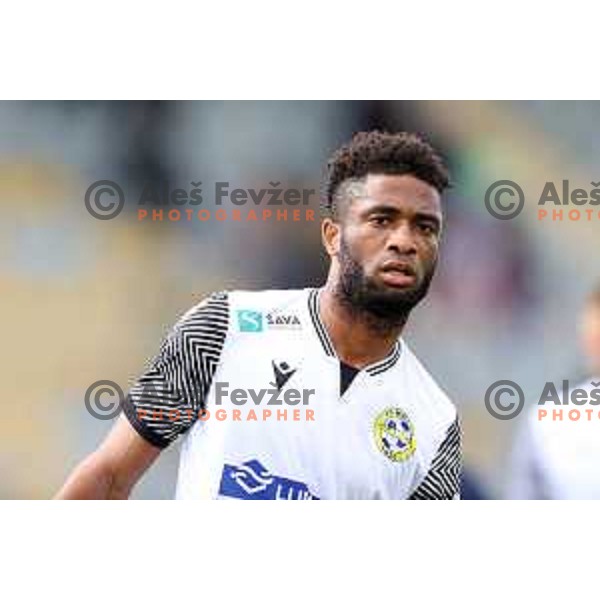 Kaheem Parris in action during Prva Liga Telemach 2021-2022 football match between Domzale and Koper in Domzale, Slovenia on April 16, 2022