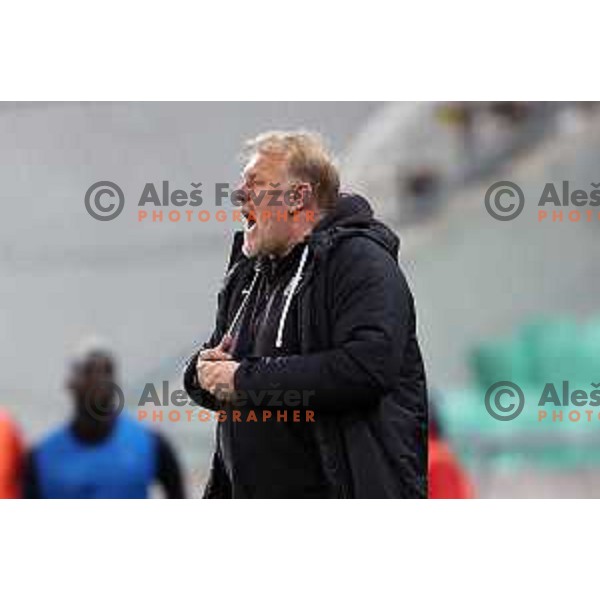 Head coach Robert Prosinecki during Prva Liga Telemach football match between Olimpija and Tabor CB 24 Sezana in SRC Stozice, Ljubljana, Slovenia on April 16, 2022 