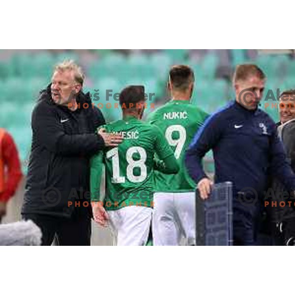 Head coach Robert Prosinecki during Prva Liga Telemach football match between Olimpija and Tabor CB 24 Sezana in SRC Stozice, Ljubljana, Slovenia on April 16, 2022 