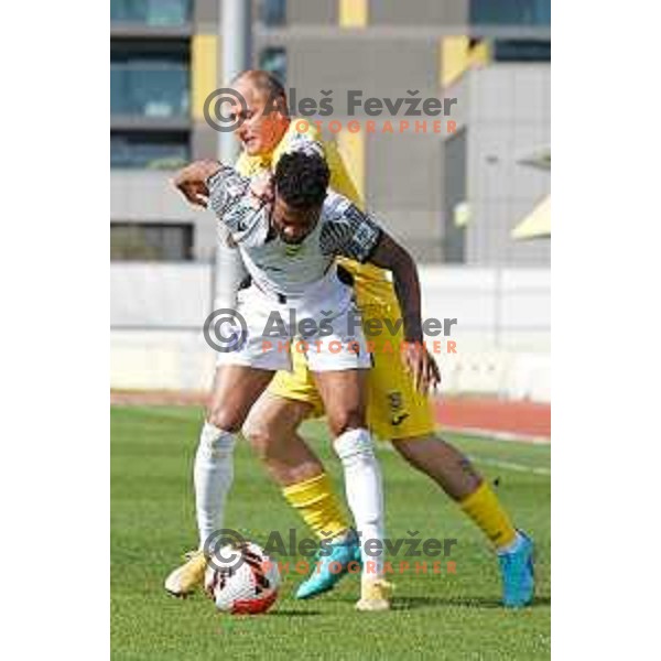 Kaheem Parris in action during Prva Liga Telemach 2021-2022 football match between Domzale and Koper in Domzale, Slovenia on April 16, 2022