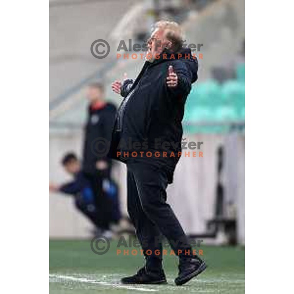 Head coach Robert Prosinecki during Prva Liga Telemach football match between Olimpija and Tabor CB 24 Sezana in SRC Stozice, Ljubljana, Slovenia on April 16, 2022 