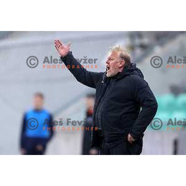 Head coach Robert Prosinecki during Prva Liga Telemach football match between Olimpija and Tabor CB 24 Sezana in SRC Stozice, Ljubljana, Slovenia on April 16, 2022 