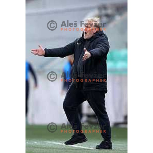 Head coach Robert Prosinecki during Prva Liga Telemach football match between Olimpija and Tabor CB 24 Sezana in SRC Stozice, Ljubljana, Slovenia on April 16, 2022 