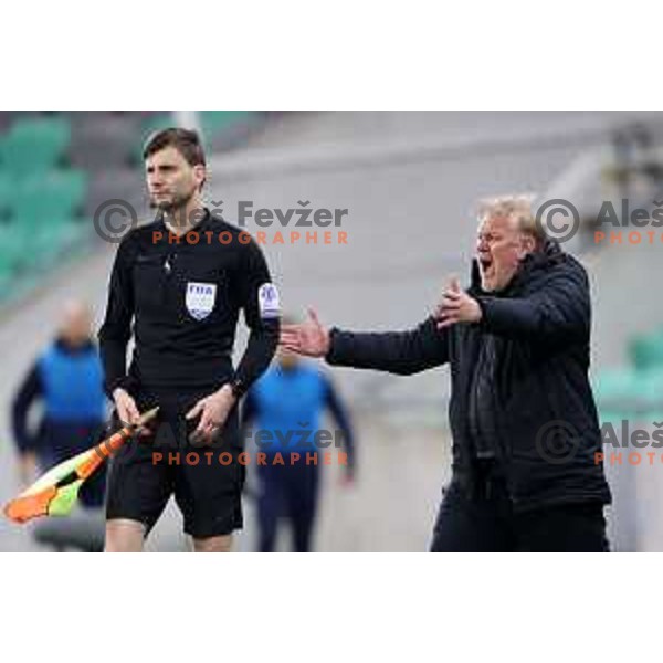 Head coach Robert Prosinecki during Prva Liga Telemach football match between Olimpija and Tabor CB 24 Sezana in SRC Stozice, Ljubljana, Slovenia on April 16, 2022 