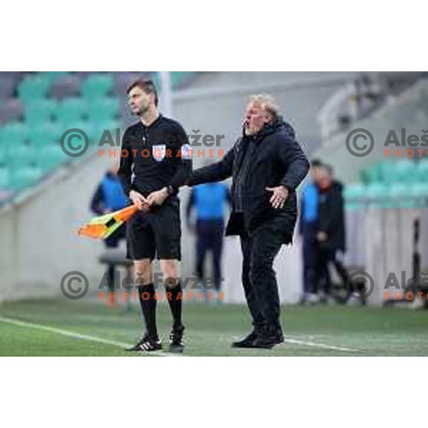 Head coach Robert Prosinecki during Prva Liga Telemach football match between Olimpija and Tabor CB 24 Sezana in SRC Stozice, Ljubljana, Slovenia on April 16, 2022 