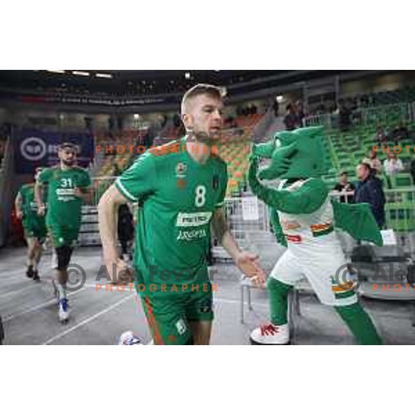 Edo Muric of Cedevita Olimpija in action during eight-final of 7days EuroCup basketball match between Cedevita Olimpija and Turk Telekom in Stozice, Arena, Ljubljana, Slovenia on April 19, 2022