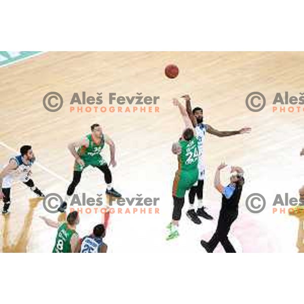 Alen Omic of Cedevita Olimpija in action during eight-final of 7days EuroCup basketball match between Cedevita Olimpija and Turk Telekom in Stozice, Arena, Ljubljana, Slovenia on April 19, 2022