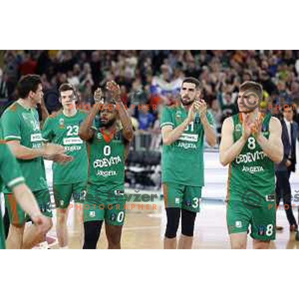 Jacob Pullen of Cedevita Olimpija in action during eight-final of 7days EuroCup basketball match between Cedevita Olimpija and Turk Telekom in Stozice, Arena, Ljubljana, Slovenia on April 19, 2022