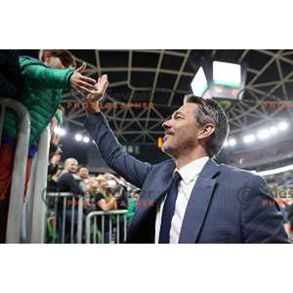 Jurica Golemac of Cedevita Olimpija in action during eight-final of 7days EuroCup basketball match between Cedevita Olimpija and Turk Telekom in Stozice, Arena, Ljubljana, Slovenia on April 19, 2022