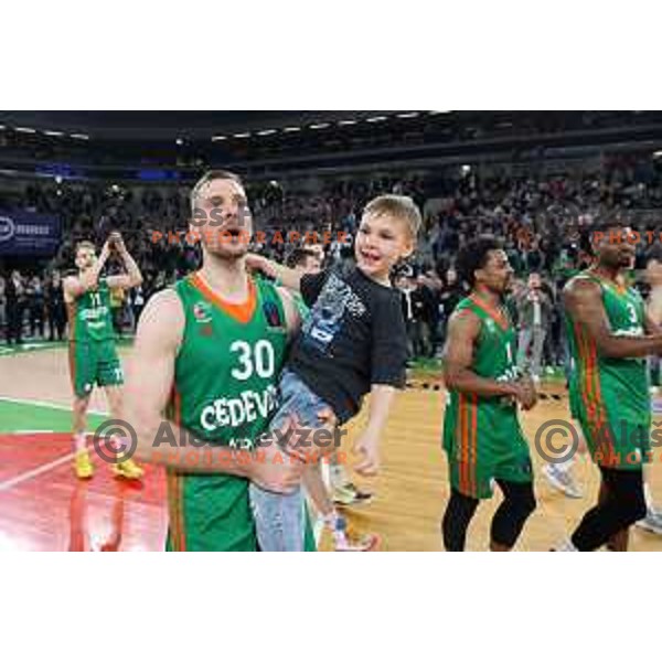 Zoran Dragic of Cedevita Olimpija in action during eight-final of 7days EuroCup basketball match between Cedevita Olimpija and Turk Telekom in Stozice, Arena, Ljubljana, Slovenia on April 19, 2022