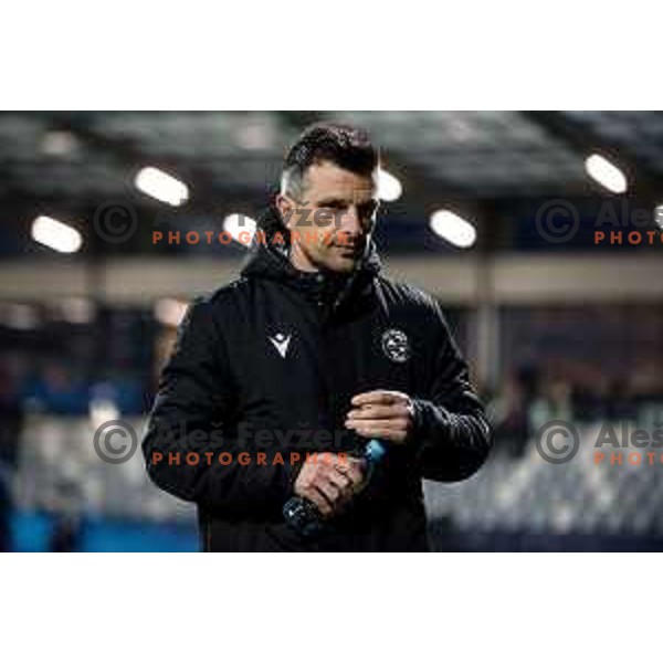 Zoran Zeljkovic during semi-final of Slovenian Cup football match between Koper and Celje at Bonifika, Koper, Slovenia on April 21, 2022