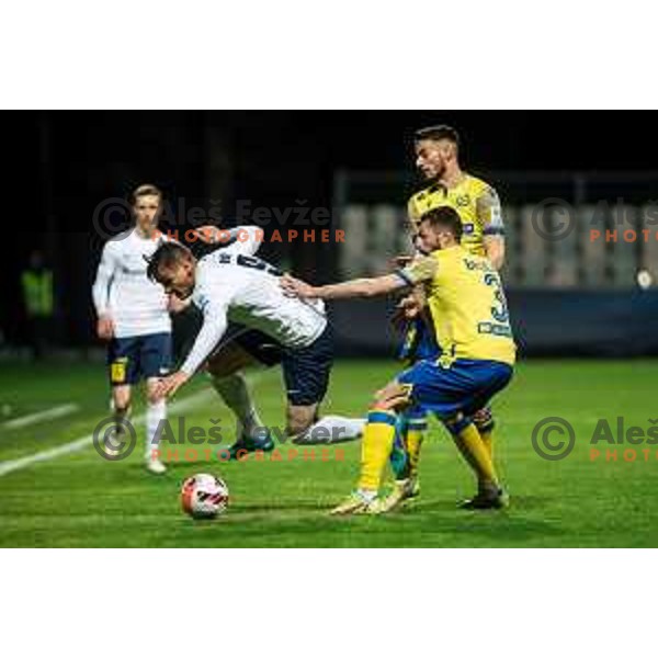 Ivan Bozic in action during semi-final of Slovenian Cup football match between Koper and Celje at Bonifika, Koper, Slovenia on April 21, 2022