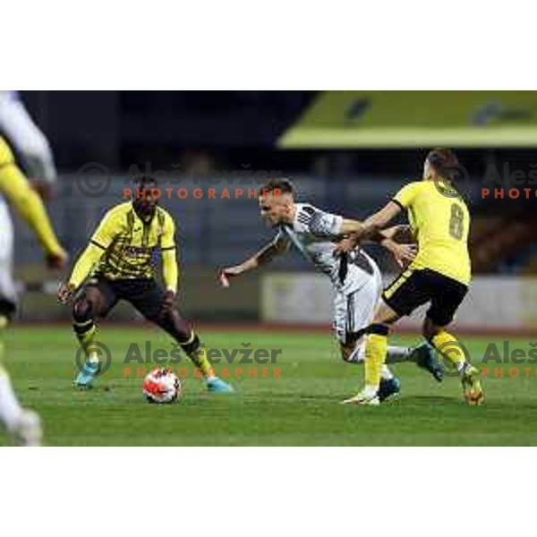 Of Kalcer Radomlje in action during Prva Liga Telemach 2021-2022 football match between Kalcer Radomlje and Mura in Domzale, Slovenia on April 23, 2022
