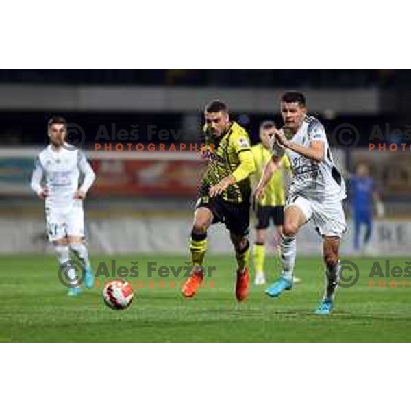 Of Kalcer Radomlje in action during Prva Liga Telemach 2021-2022 football match between Kalcer Radomlje and Mura in Domzale, Slovenia on April 23, 2022