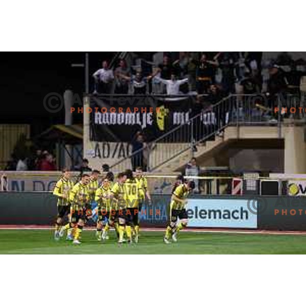 Of Kalcer Radomlje in action during Prva Liga Telemach 2021-2022 football match between Kalcer Radomlje and Mura in Domzale, Slovenia on April 23, 2022