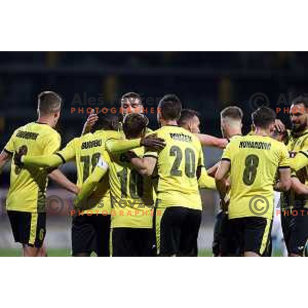 Of Kalcer Radomlje in action during Prva Liga Telemach 2021-2022 football match between Kalcer Radomlje and Mura in Domzale, Slovenia on April 23, 2022