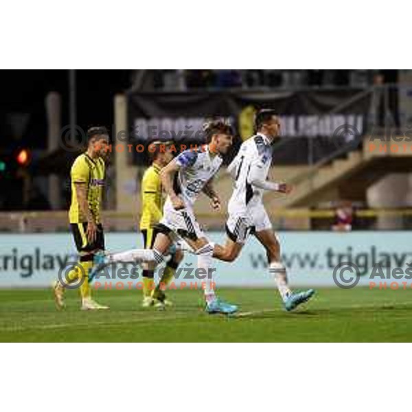 Of Kalcer Radomlje in action during Prva Liga Telemach 2021-2022 football match between Kalcer Radomlje and Mura in Domzale, Slovenia on April 23, 2022