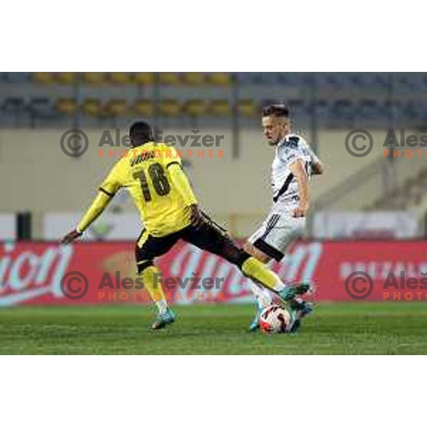 Of Kalcer Radomlje in action during Prva Liga Telemach 2021-2022 football match between Kalcer Radomlje and Mura in Domzale, Slovenia on April 23, 2022