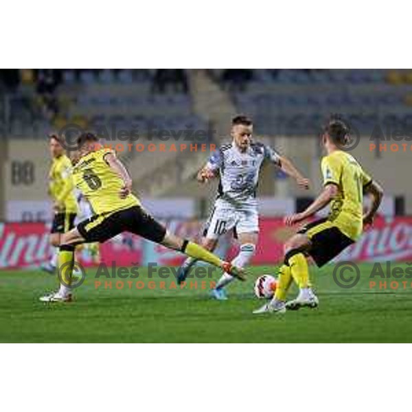 Of Kalcer Radomlje in action during Prva Liga Telemach 2021-2022 football match between Kalcer Radomlje and Mura in Domzale, Slovenia on April 23, 2022