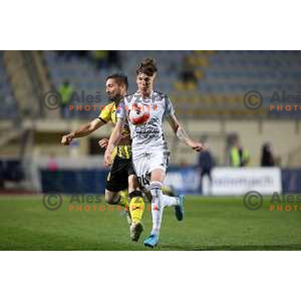 Of Kalcer Radomlje in action during Prva Liga Telemach 2021-2022 football match between Kalcer Radomlje and Mura in Domzale, Slovenia on April 23, 2022
