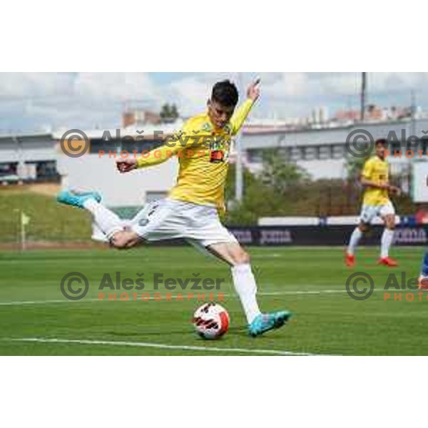 of Bravo In action during Prva Liga Telemach football match between Bravo and Domzale in Ljubljana, Slovenia on April 24, 2022