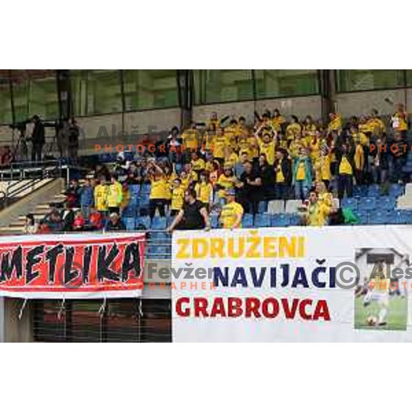action during Prva Liga Telemach football match between Bravo and Domzale in Ljubljana, Slovenia on April 24, 2022 