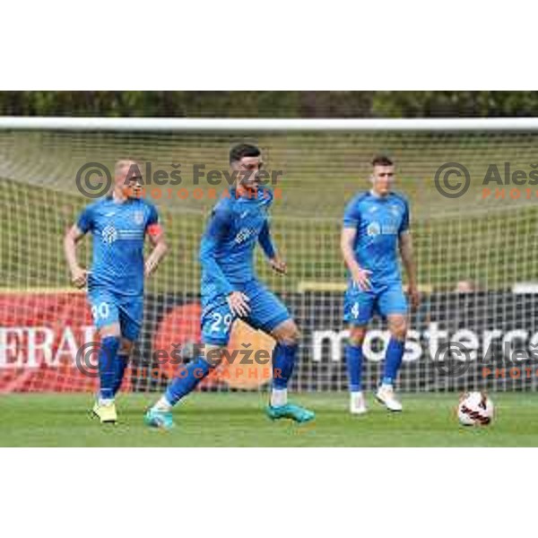 during Prva Liga Telemach football match between Bravo and Domzale in Ljubljana, Slovenia on April 24, 2022
