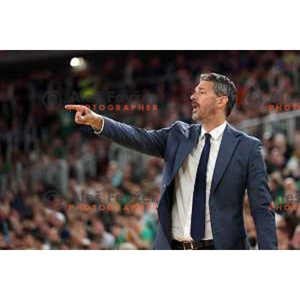 Jurica Golemac in action during quarter-final of 7days EuroCup basketball match between Cedevita Olimpija and Frutti Extra Bursaspor in Stozice, Arena, Ljubljana, Slovenia on April 27, 2022