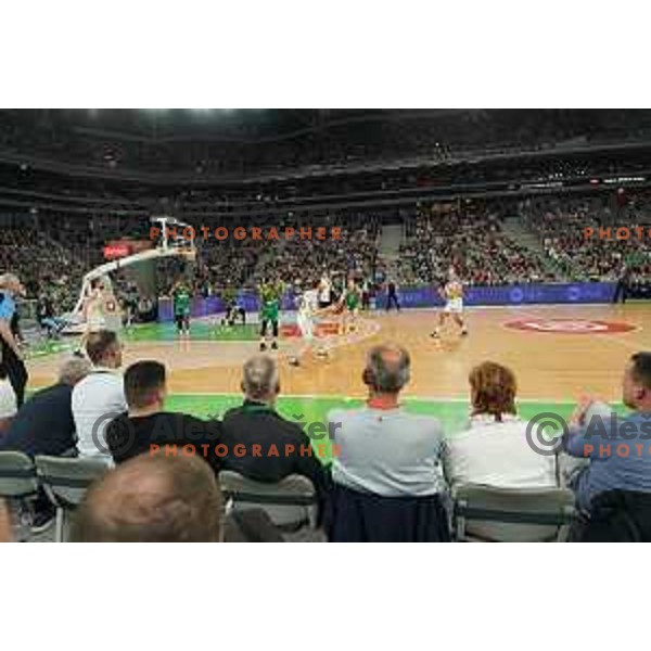 in action during quarter-final of 7days EuroCup basketball match between Cedevita Olimpija and Frutti Extra Bursaspor in Stozice, Arena, Ljubljana, Slovenia on April 27, 2022