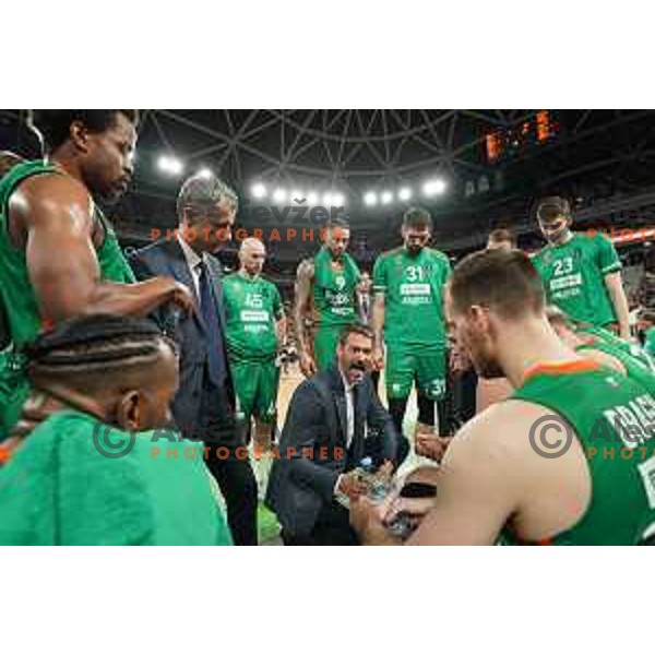 Jurica Golemac in action during quarter-final of 7days EuroCup basketball match between Cedevita Olimpija and Frutti Extra Bursaspor in Stozice, Arena, Ljubljana, Slovenia on April 27, 2022