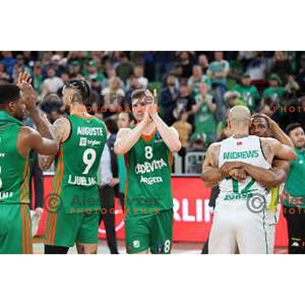 in action during quarter-final of 7days EuroCup basketball match between Cedevita Olimpija and Frutti Extra Bursaspor in Stozice, Arena, Ljubljana, Slovenia on April 27, 2022