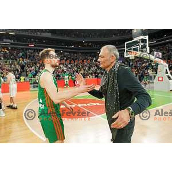 Emil Tedeschi during quarter-final of 7days EuroCup basketball match between Cedevita Olimpija and Frutti Extra Bursaspor in Stozice, Arena, Ljubljana, Slovenia on April 27, 2022