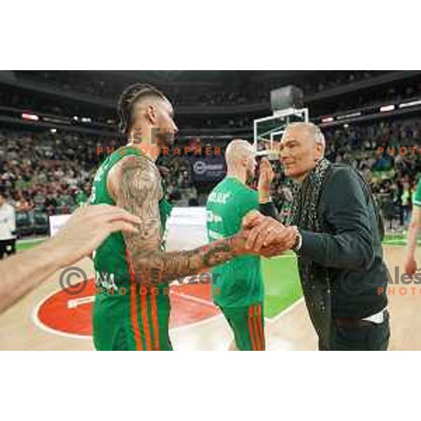 Emil Tedeschi during quarter-final of 7days EuroCup basketball match between Cedevita Olimpija and Frutti Extra Bursaspor in Stozice, Arena, Ljubljana, Slovenia on April 27, 2022