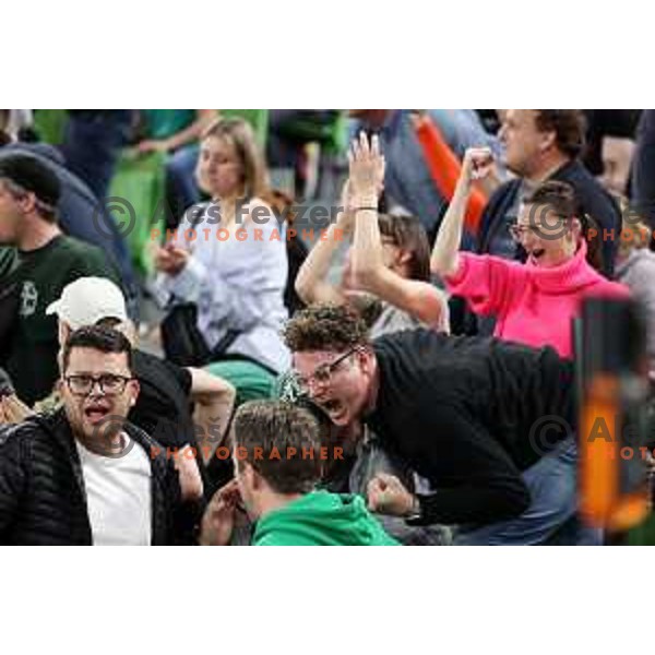 in action during quarter-final of 7days EuroCup basketball match between Cedevita Olimpija and Frutti Extra Bursaspor in Stozice Arena, Ljubljana, Slovenia on April 27, 2022