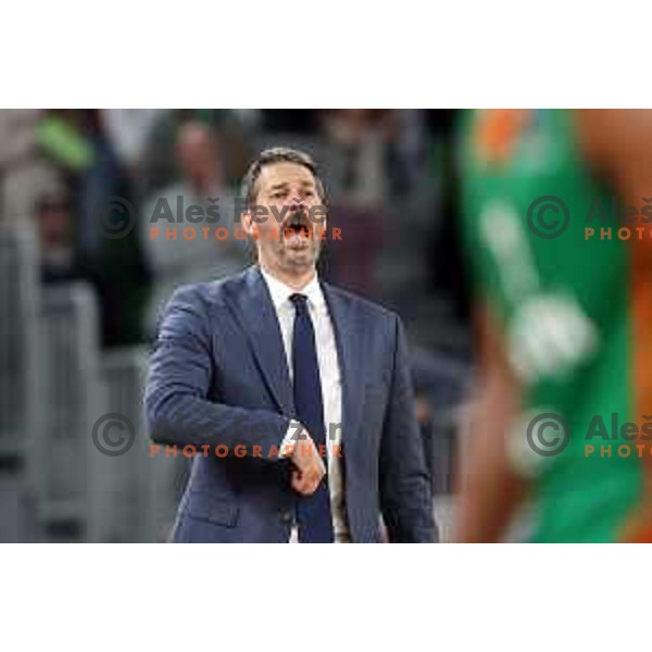 Jurica Golemac in action during quarter-final of 7days EuroCup basketball match between Cedevita Olimpija and Frutti Extra Bursaspor in Stozice, Arena, Ljubljana, Slovenia on April 27, 2022