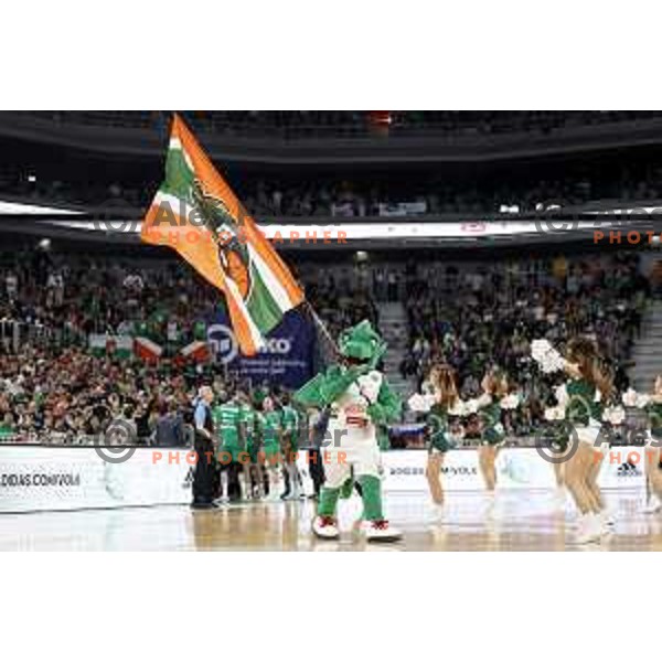 in action during quarter-final of 7days EuroCup basketball match between Cedevita Olimpija and Frutti Extra Bursaspor in Stozice Arena, Ljubljana, Slovenia on April 27, 2022